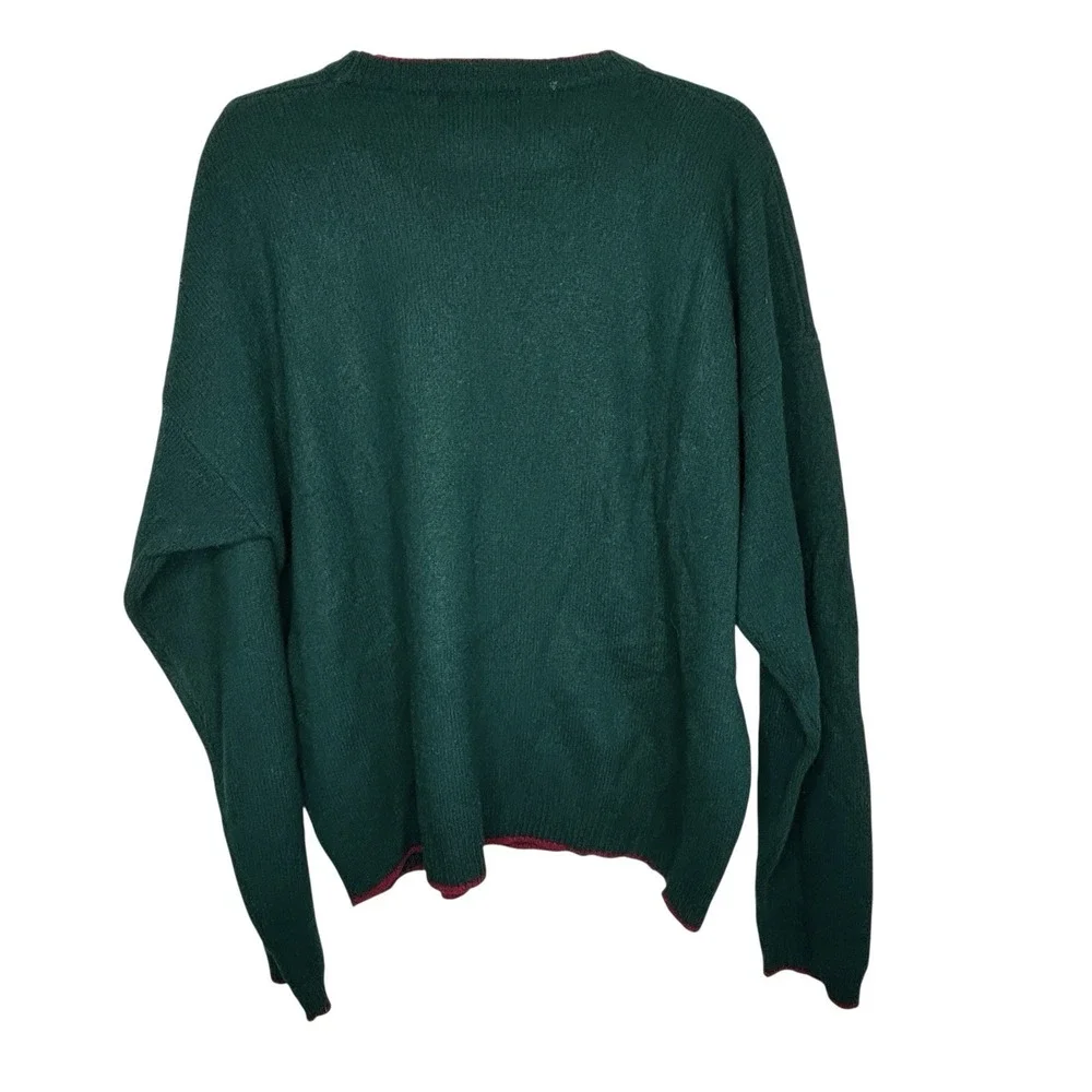 Vintage Abercrombie & Fitch Wool Sweater Large Holiday‎ Y2k Indie Preppy Grandpa